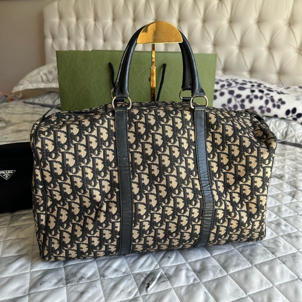 Authentic vintage Christian Dior Bowling Handbag
